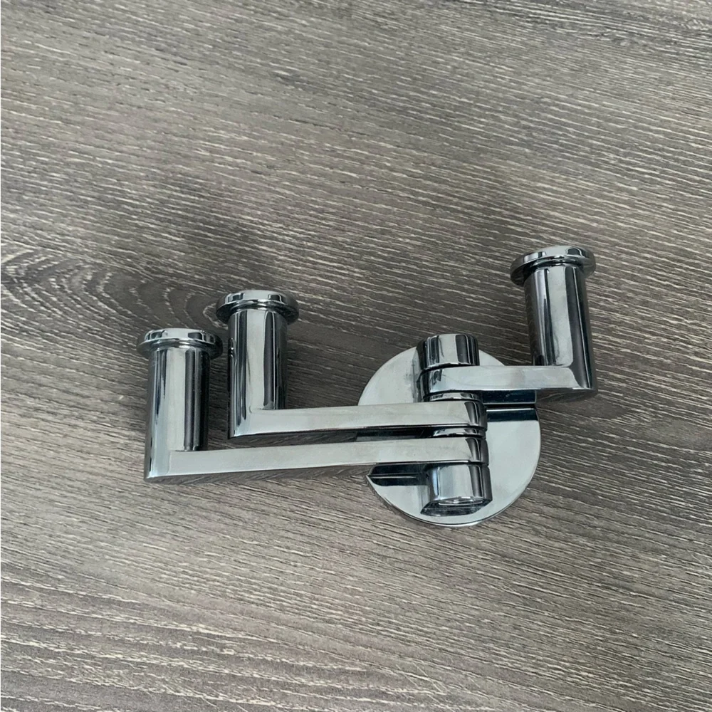 Ginger Kubic Pivoting Triple Robe Hook 4610T/PC Chrome Towel